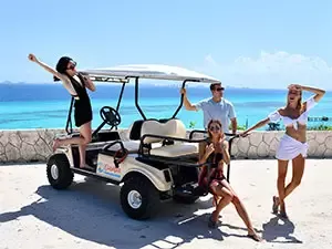 Isla Mujeres by golf cart