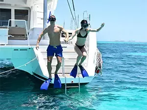 Snorkeling at the Underwater Museum in Isla Mujeres