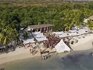 Beach club in Isla Mujeres