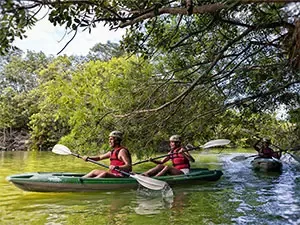 Kayaking in Xavage from the Riviera Maya