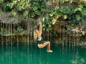 Tirolesas en cenotes desde tour xenotes | Tulum